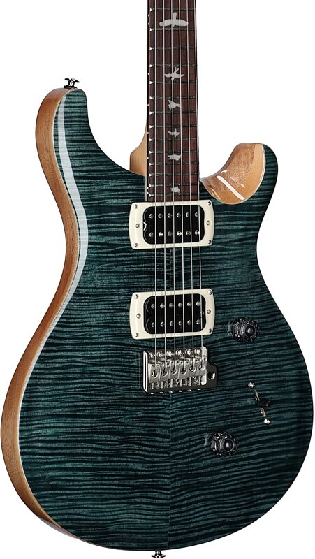 open zoom image for PRS Paul Reed Smith SE Custom 24 Electric Guitar (with Gig Bag), Slate Blue, Full Left Front