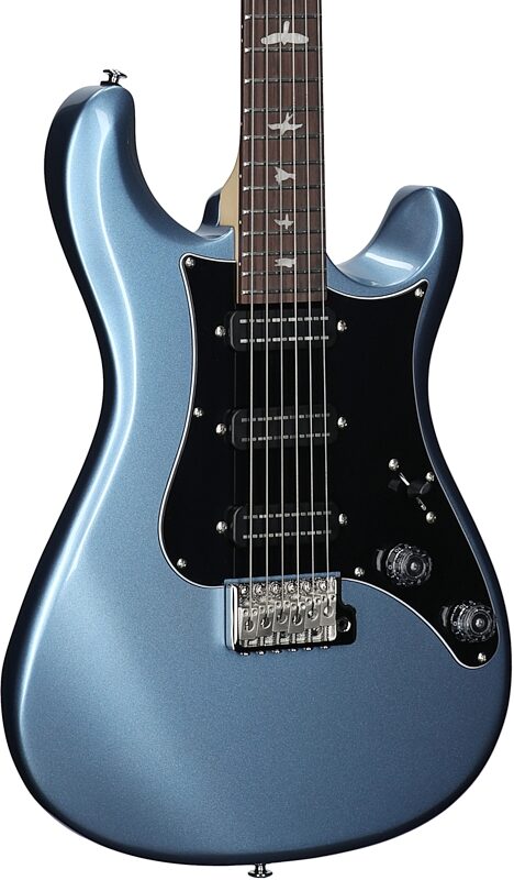 open zoom image for PRS Paul Reed Smith SE NF3 Electric Guitar, Rosewood Fretboard (with Gig Bag), Ice Blue Metallic, Full Left Front