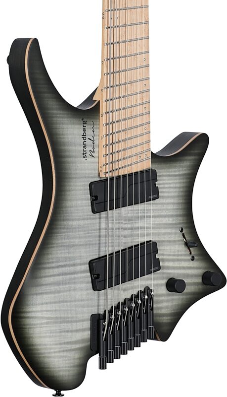 open zoom image for Strandberg Boden Original NX 8 Electric Guitar (with Gig Bag), Charcoal Black, Full Left Front