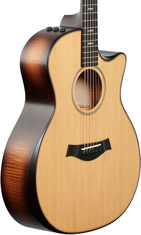 open zoom image for Taylor Builder's Edition 614ce Acoustic-Electric Guitar, Natural, Full Left Front