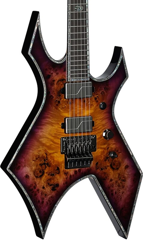 open zoom image for B.C. Rich Warlock Extreme Exotic FR Electric Guitar, Purple Haze, Full Left Front