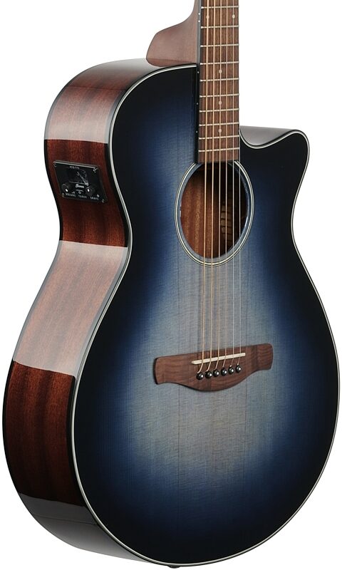 open zoom image for Ibanez AEG50 Acoustic-Electric Guitar, Indigo Blue Burst, Full Left Front