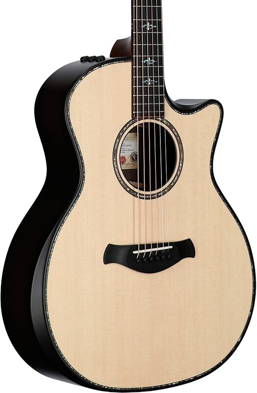 open zoom image for Taylor 914ce Builder's Edition Grand Auditorium Cutaway Acoustic-Electric Guitar, Natural, Full Left Front