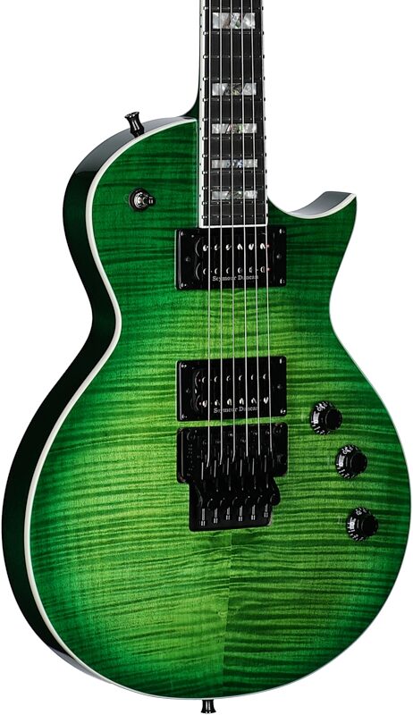open zoom image for ESP LTD Alex Skolnick AS1 Electric Guitar, Lime Burst, Full Left Front