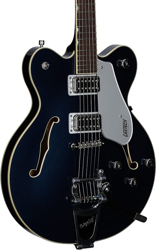 open zoom image for Gretsch G5622T Electromatic Center Block Double Cutaway Electric Guitar, Laurel Fingerboard, Midnight Sapphire, Full Left Front