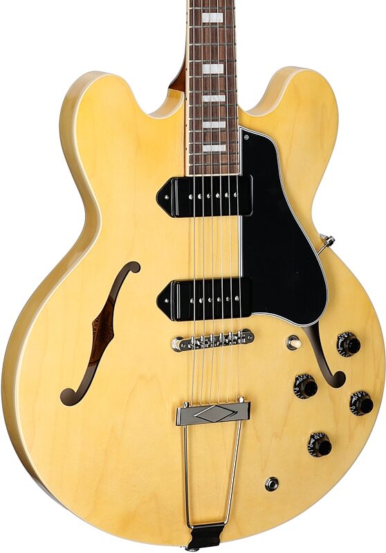 open zoom image for Gibson ES-330 Hollow Body Electric Guitar (with Case), Natural, Full Left Front