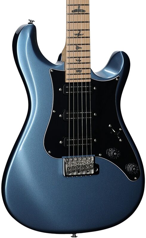 open zoom image for PRS Paul Reed Smith SE NF3 Electric Guitar, Maple Fretboard (with Gig Bag), Ice Blue Metallic, Full Left Front