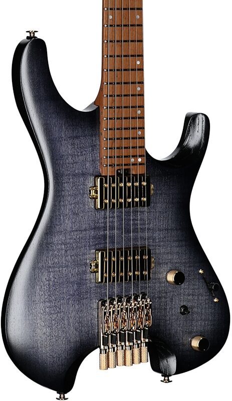 open zoom image for Ibanez Q52FMG Electric Guitar (with Gig Bag), Deep Twilight Burst, Full Left Front