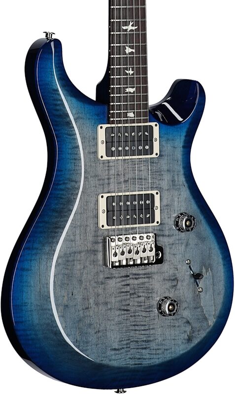 open zoom image for PRS Paul Reed Smith S2 Custom Color 24 Electric Guitar (with Gig Bag), Faded Gray Black Blue Burst, Full Left Front