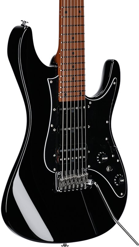 open zoom image for Ibanez AZ24047 Prestige 7-String Electric Guitar (with Case), Black, Full Left Front