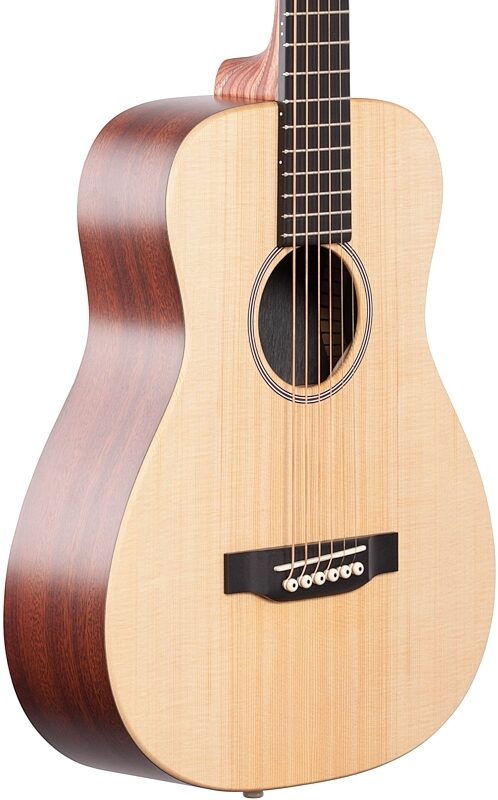 open zoom image for Martin LX1E Little Martin Acoustic-Electric Guitar (with Gig Bag), Natural, Full Left Front