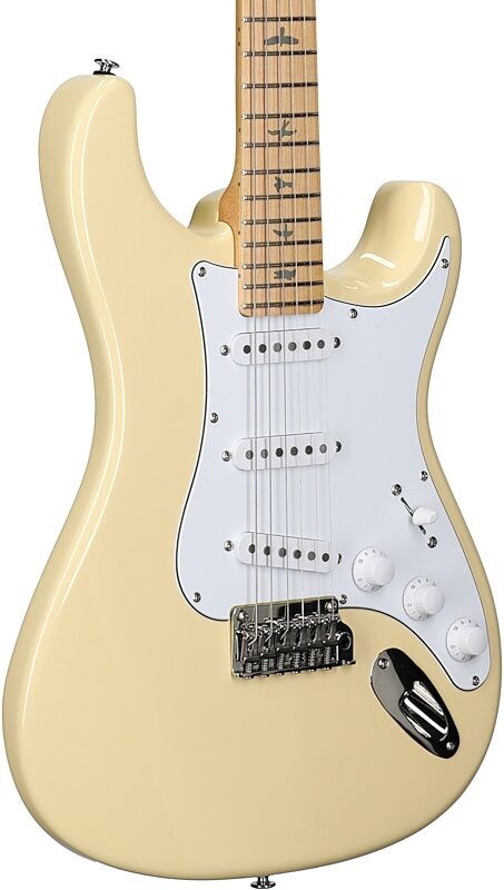open zoom image for PRS Paul Reed Smith SE Silver Sky Electric Guitar, Maple Fretboard (with Gig Bag), Moon White, Full Left Front
