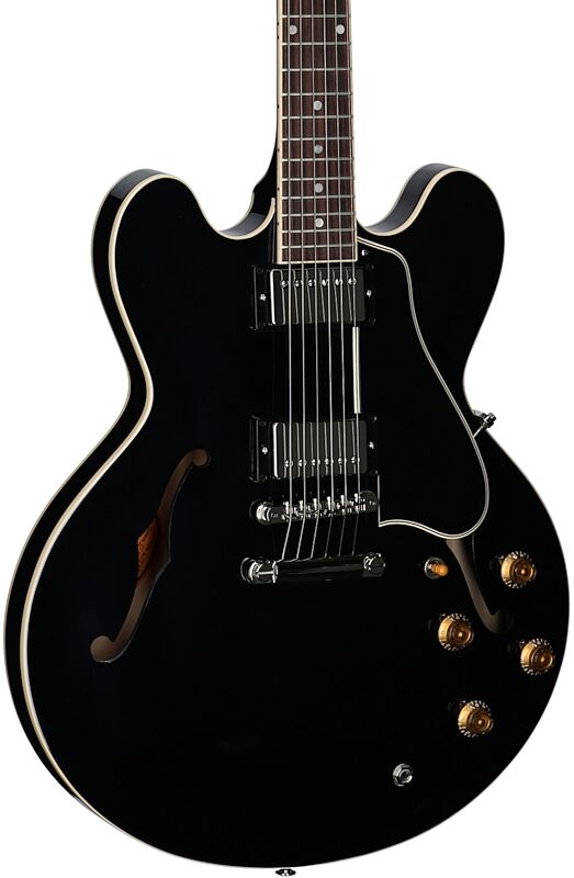 open zoom image for Gibson ES-335 '50s Electric Guitar (with Case), Ebony, Full Left Front