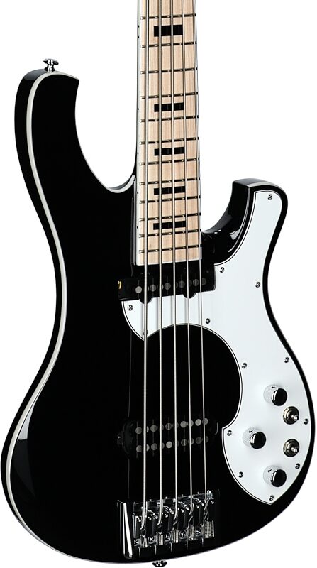 open zoom image for Schecter Stargazer 5 Electric Bass, Gloss Black, Full Left Front