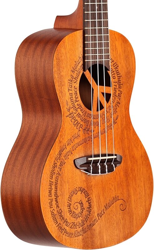 open zoom image for Luna UKEMALU Malu Concert Ukulele (with Gig Bag), New, Full Left Front