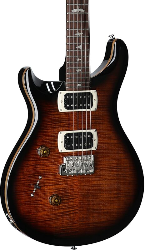 open zoom image for PRS Paul Reed Smith SE Custom 24 V2 Electric Guitar, Left-Handed (with Gig Bag), Black Gold Burst, Full Left Front