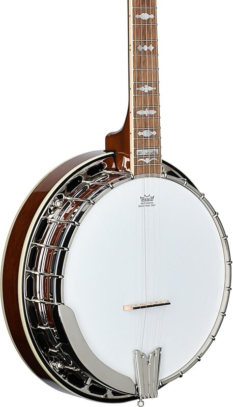 open zoom image for Epiphone Mastertone Classic 5-String Banjo (with Gig Bag), New, Full Left Front