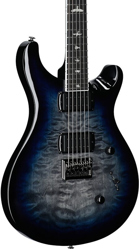 open zoom image for PRS Paul Reed Smith SE Mark Holcomb v2 Electric Guitar (with Gig Bag), Holcomb Blue Burst, Full Left Front