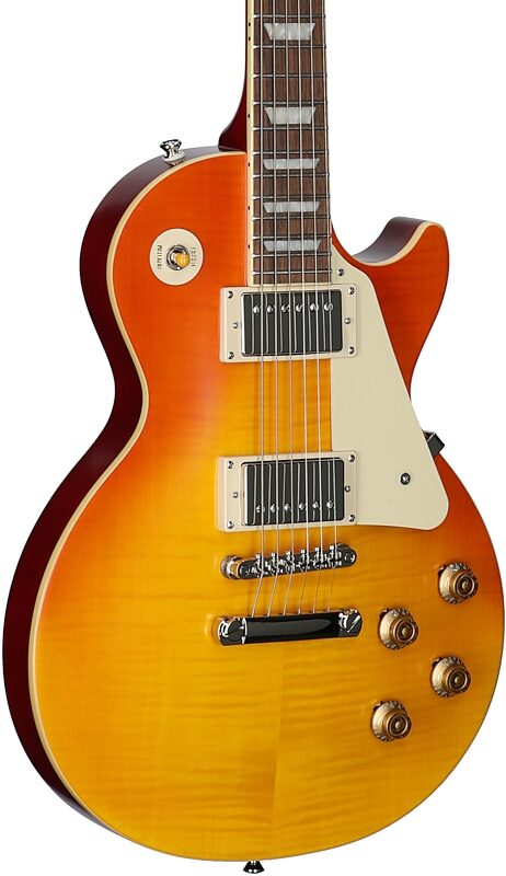 open zoom image for Epiphone 1959 Les Paul Standard Electric Guitar (with Case), Aged Honey Fade, Full Left Front