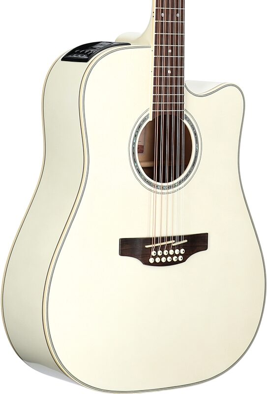 open zoom image for Takamine GD37CE-12 Acoustic-Electric Guitar, 12-String (with Gig Bag), Pearl White, Full Left Front