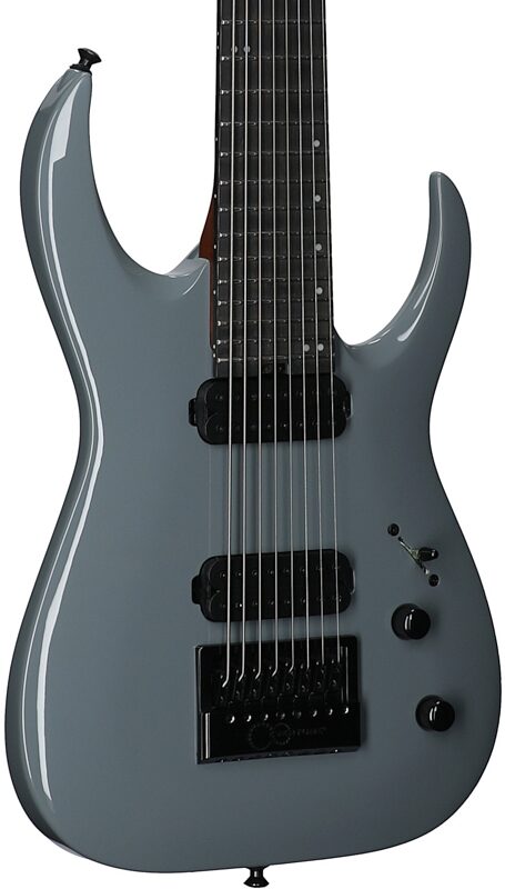 open zoom image for Jackson Limited Edition Pro Plus Misha Mansoor Juggernaut ET8 Electric Guitar, 8-String (with Gig Bag), Nardo, Full Left Front