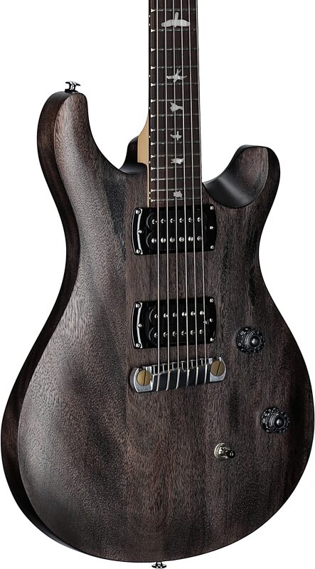 open zoom image for PRS Paul Reed Smith SE CE24 Standard Stoptail Electric Guitar (with Gig Bag), Satin Charcoal, Full Left Front