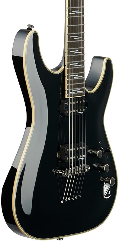 open zoom image for Schecter C-1 Blackjack Electric Guitar, Gloss Black, Full Left Front