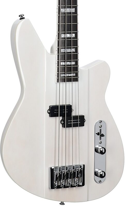 open zoom image for Reverend Sentinel Electric Bass, Transparent White, Full Left Front