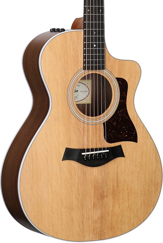 open zoom image for Taylor 212ce-v2 Grand Concert Acoustic-Electric Guitar (with Gig Bag), New, Full Left Front