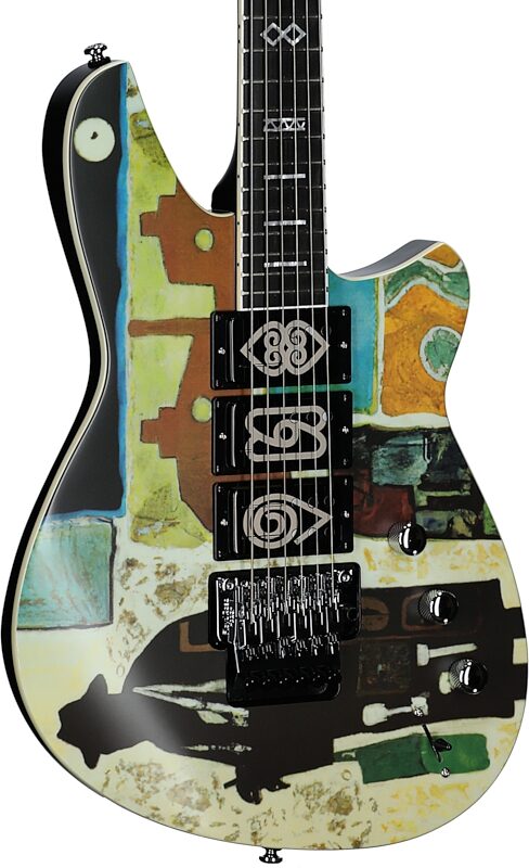 open zoom image for Reverend Vernon Reid Signature Totem Electric Guitar, Mystery Tramp, Full Left Front