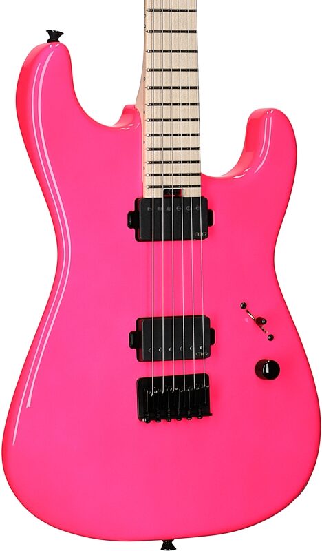 open zoom image for Charvel Sean Long Signature Pro-Mod SD1 HH HT M, Neon Pink, Full Left Front