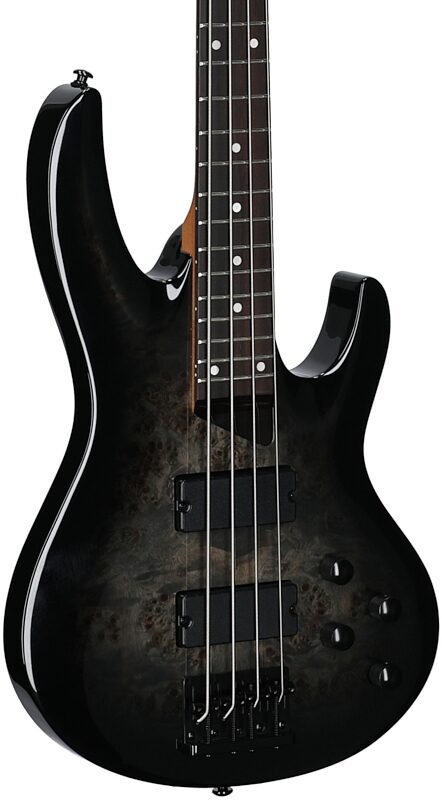 open zoom image for ESP LTD B-204DX Electric Bass, Black Burst, Full Left Front