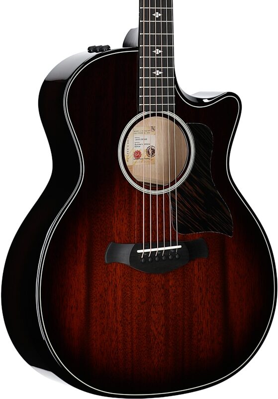 open zoom image for Taylor Builder's Edition 524ce Grand Auditorium Acoustic-Electric Guitar (with Case), Kona Burst, Full Left Front