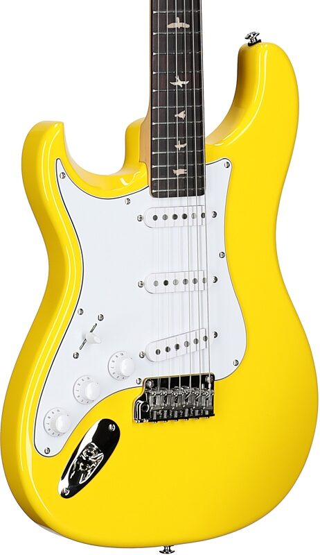 open zoom image for PRS Paul Reed Smith SE Silver Sky Electric Guitar, Left-Handed, Rosewood Fretboard (with Gig Bag), Dandy Lion, Full Left Front