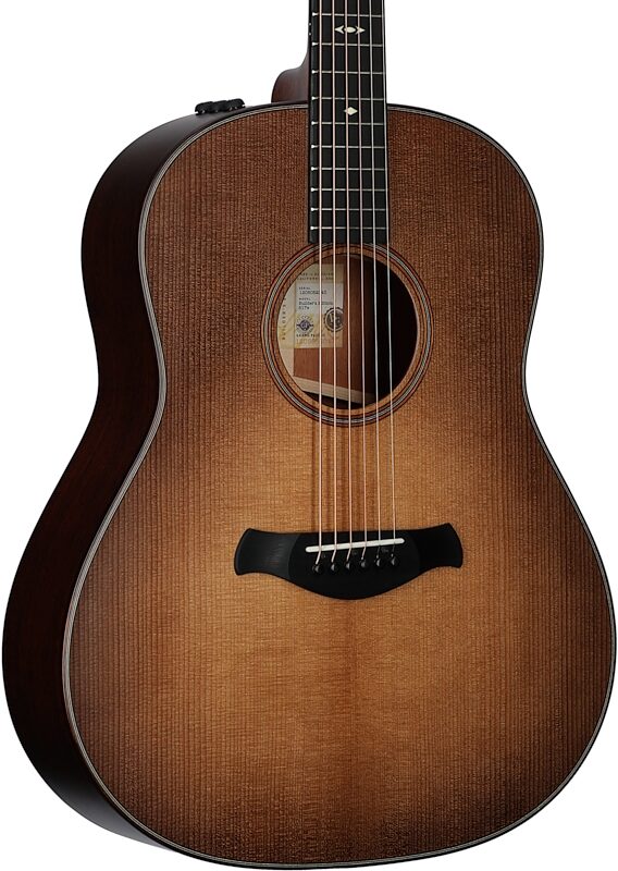open zoom image for Taylor 517e V Builder's Edition Grand Pacific Acoustic-Electric Guitar, Wild Honey Burst, Full Left Front