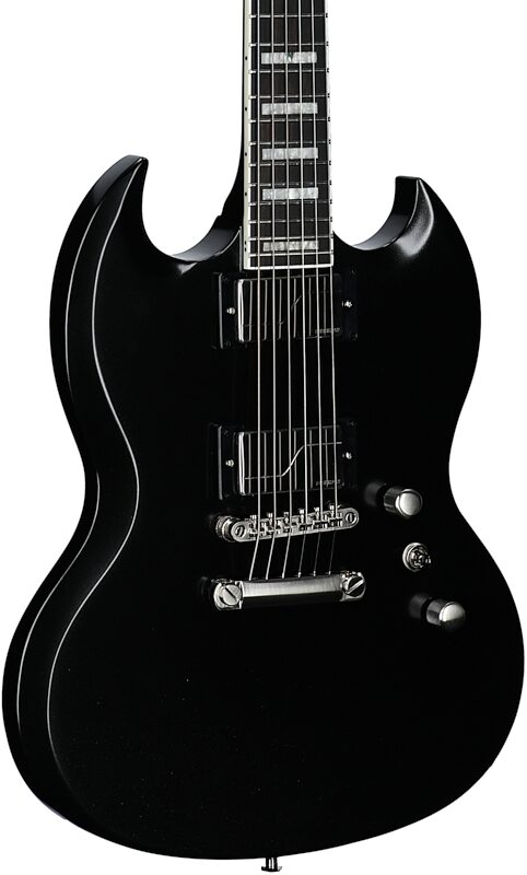 open zoom image for Epiphone SG Prophecy Electric Guitar, Jet Black Metallic, Open Box (Very Good), Full Left Front
