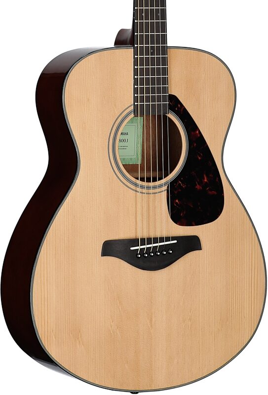 open zoom image for Yamaha FS800J Concert Acoustic Guitar, Natural, Full Left Front