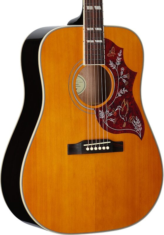 open zoom image for Epiphone Exclusive Hummingbird Studio Acoustic-Electric Guitar (with Gig Bag), Natural, Full Left Front