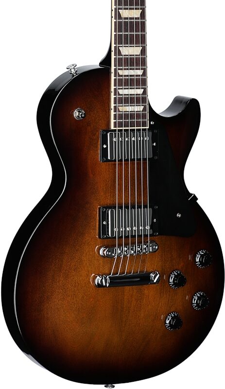 open zoom image for Gibson Les Paul Studio Electric Guitar (with Soft Case), Smokehouse Burst, Full Left Front