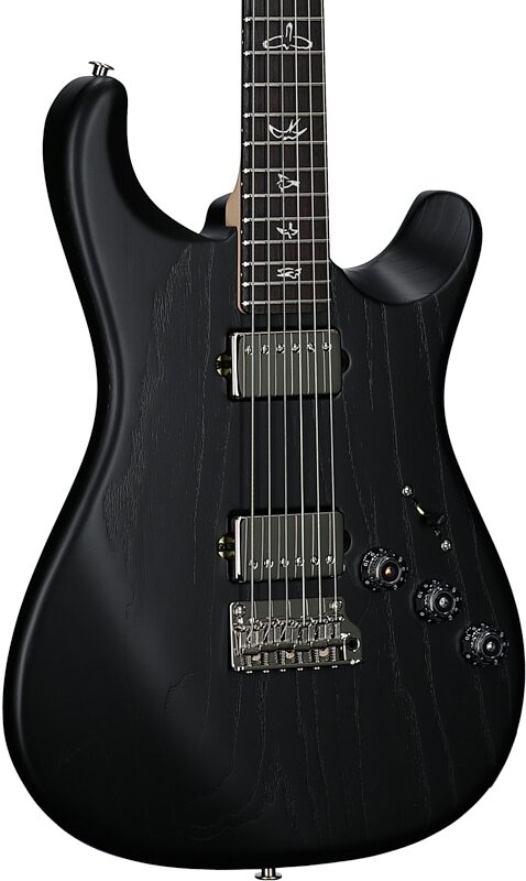 open zoom image for PRS Paul Reed Smith Fiore HH Satin Electric Guitar (with Gig Bag), Black Hyacinth, Full Left Front