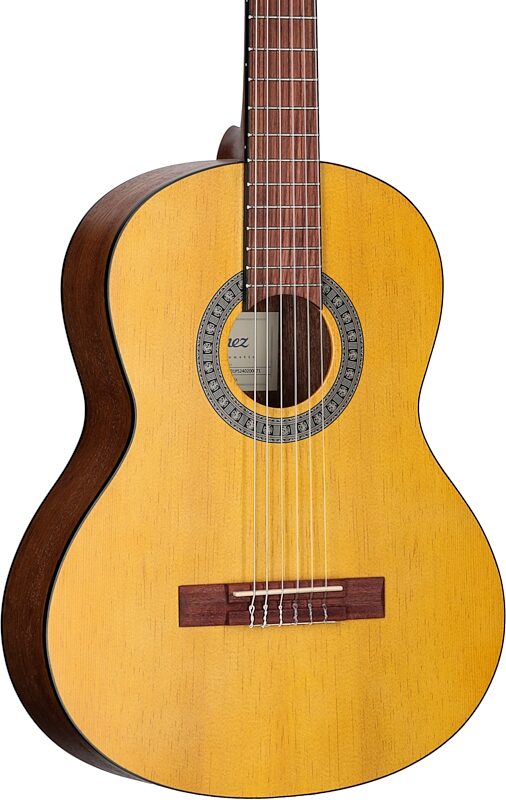 open zoom image for Ibanez GA2 3/4-Size Classical Acoustic Guitar, Open Pore Amber, Full Left Front