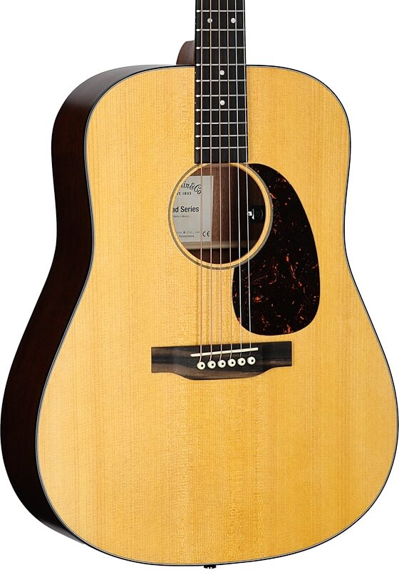 open zoom image for Martin D-10E Retro Acoustic-Electric Guitar (with Soft Case), Natural, Full Left Front