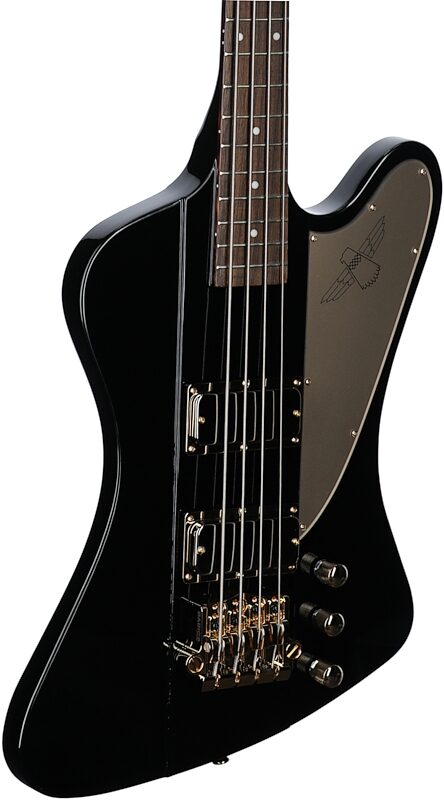 open zoom image for Epiphone Rex Brown Thunderbird Electric Bass (with Hard Case), Ebony, Full Left Front