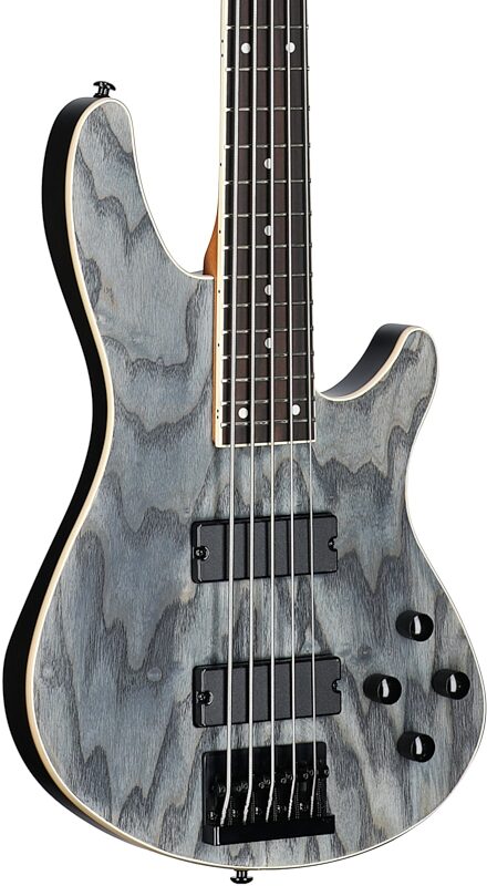 open zoom image for Schecter C-5 Standard Electric Bass, 5-String, Charcoal Satin, Full Left Front
