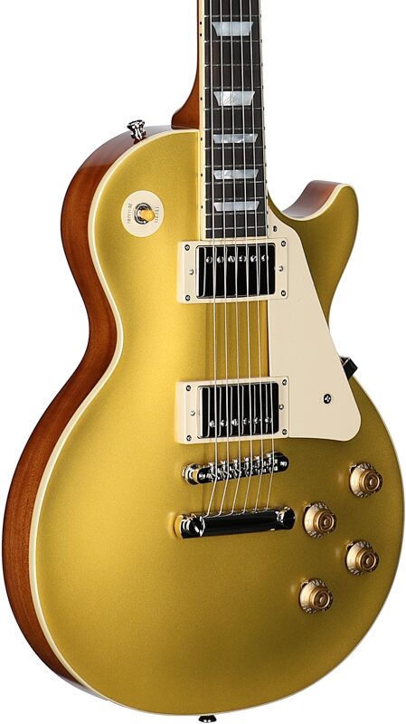 open zoom image for Epiphone Inspired by Gibson Custom 1957 Les Paul Goldtop Reissue Electric Guitar (with Case), New, Full Left Front