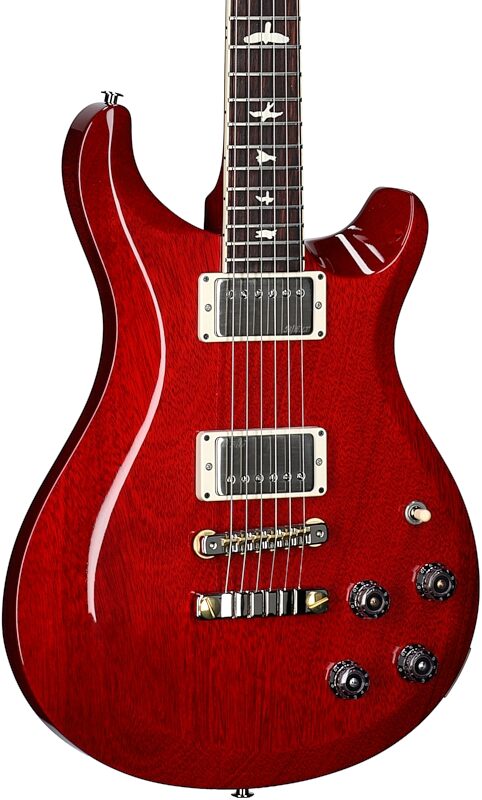 open zoom image for PRS Paul Reed Smith S2 McCarty 594 Thinline Electric Guitar (with Gig Bag), Vintage Cherry, Full Left Front