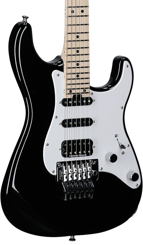 open zoom image for Charvel MJ So-Cal Style 1 HSS FR M Electric Guitar, Gloss Black, Full Left Front