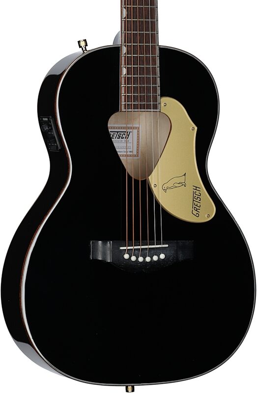 open zoom image for Gretsch G5021WPE Rancher Penguin Parlor Acoustic-Electric Guitar, Black, Full Left Front
