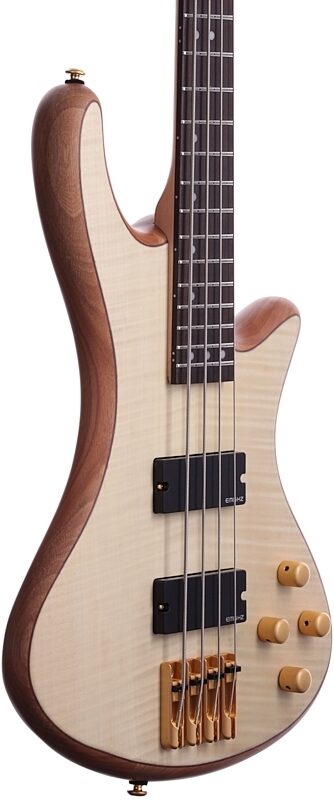 open zoom image for Schecter Stiletto Custom Electric Bass, Natural, Full Left Front