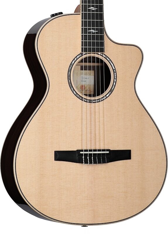 open zoom image for Taylor 812ce-N Grand Concert Classical Acoustic-Electric Guitar, New, Full Left Front